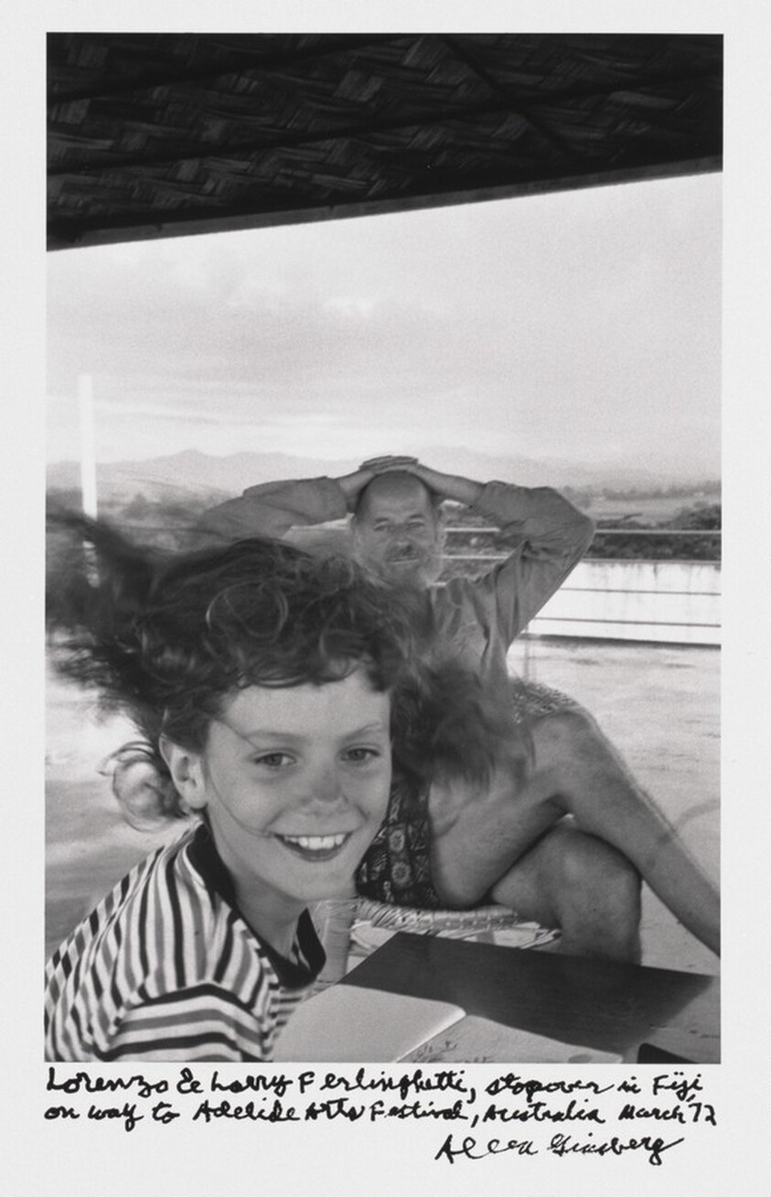 Lorenzo & Larry Ferlinghetti, stopover in Fiji on way to Adelaide Arts Festival, Australia March 72
