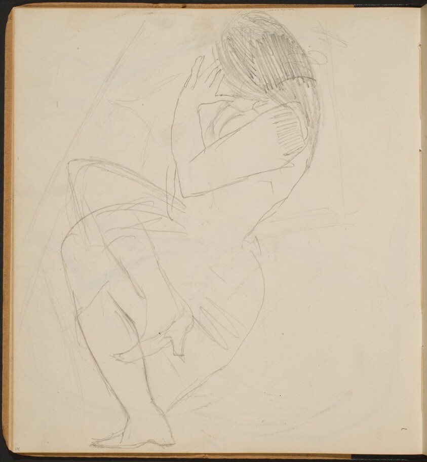 Liegende Frau mit verborgenem Gesicht  (Reclining Woman Hiding Her Face) [p. 14]