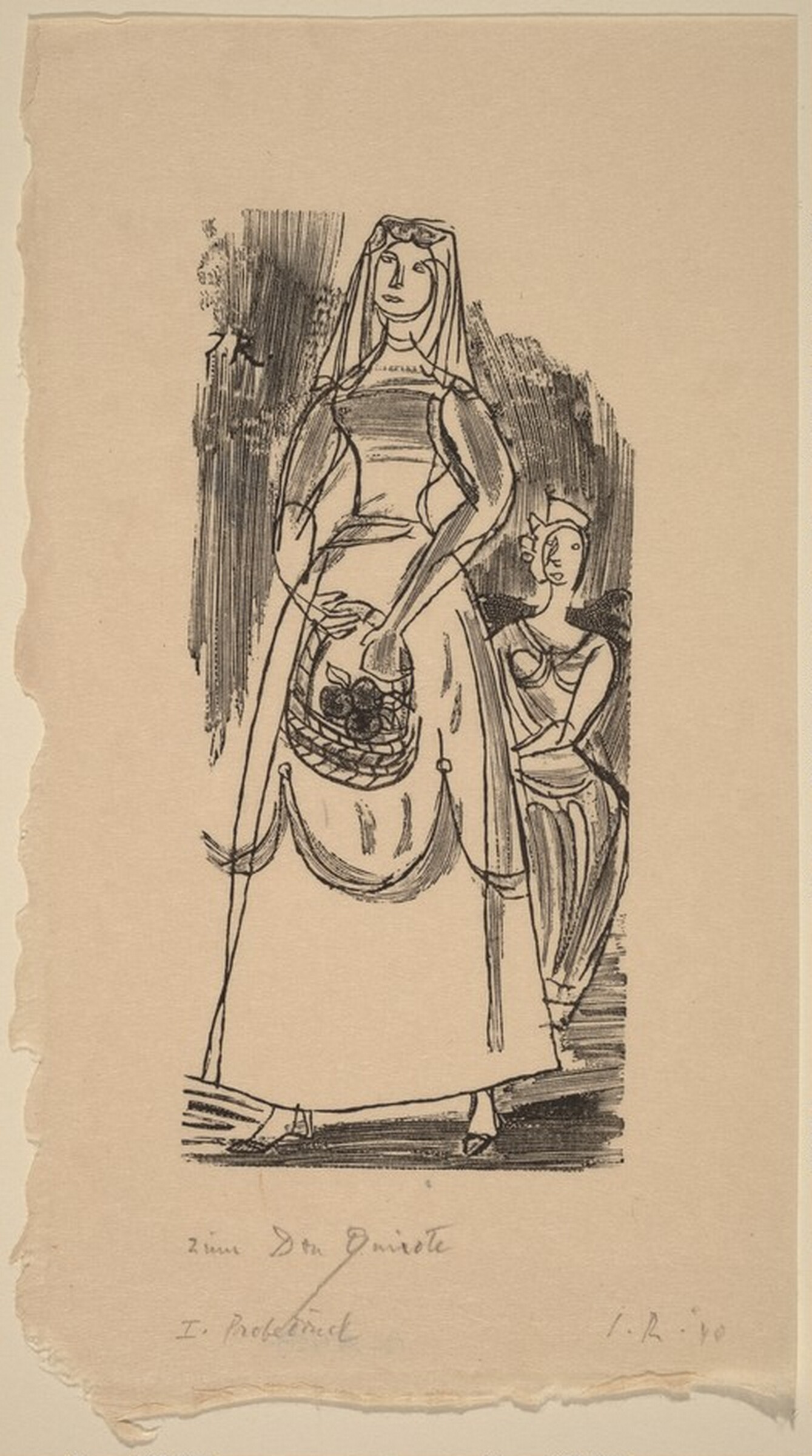 Illustration to Cervantes, "Don Quixote", Imre Reiner, 1940