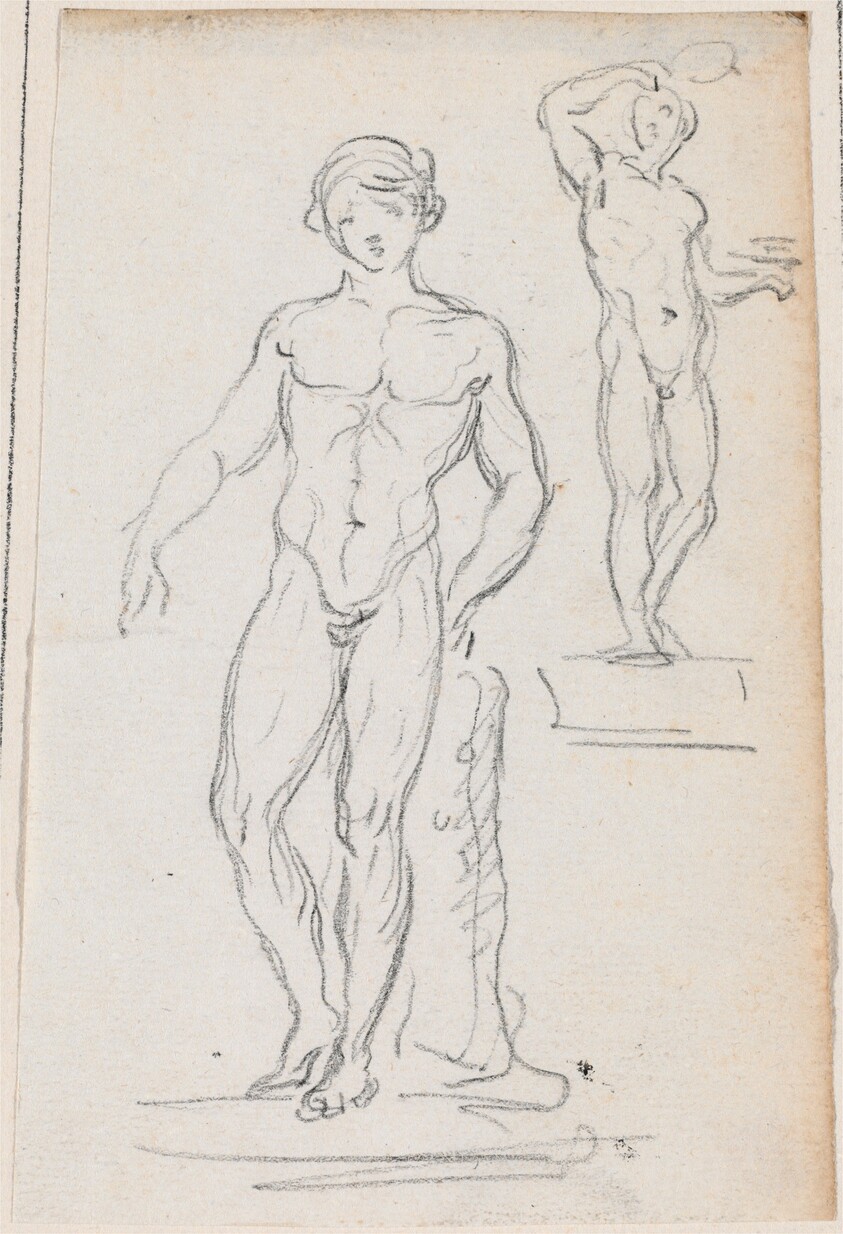 Two Statues of Male Nudes