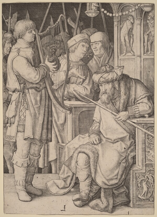 David Playing the Harp before Saul