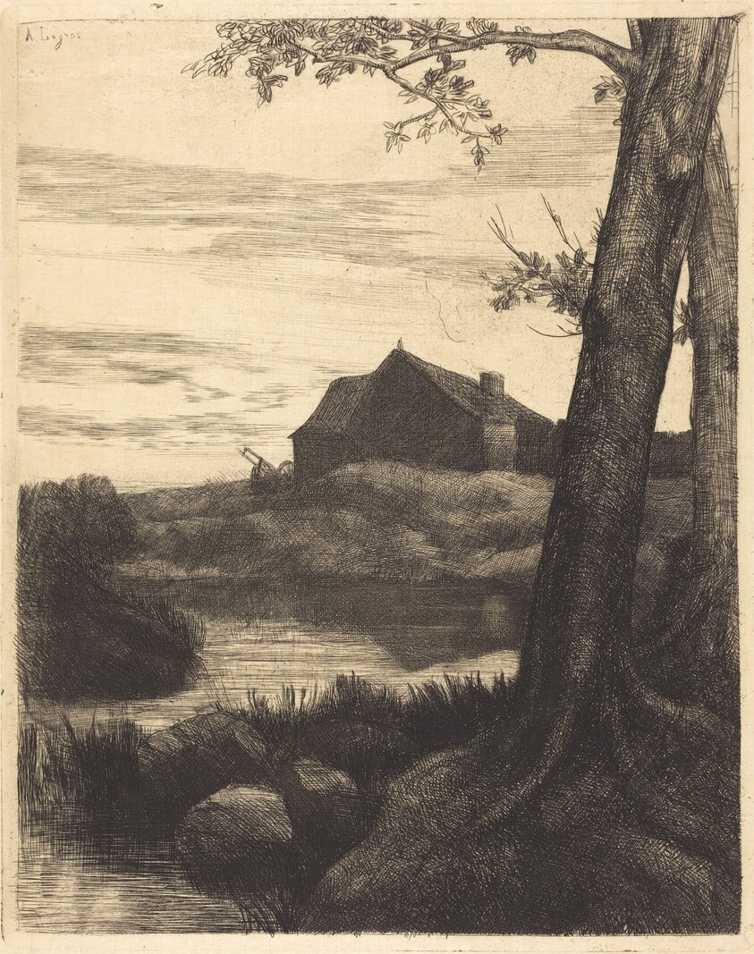 Farm with Large Tree (La ferme au grand arbre)