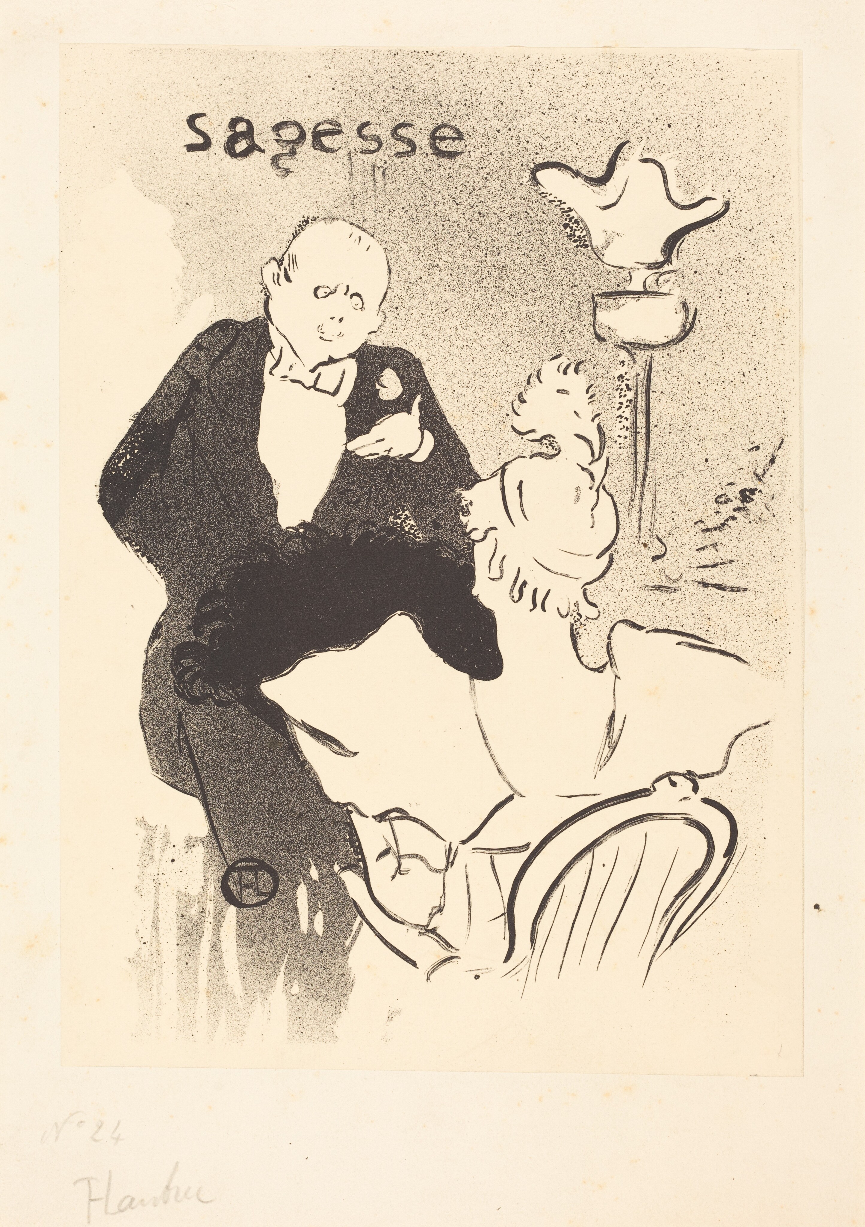 Rue des Moulins, 1894 by Henri de Toulouse-Lautrec