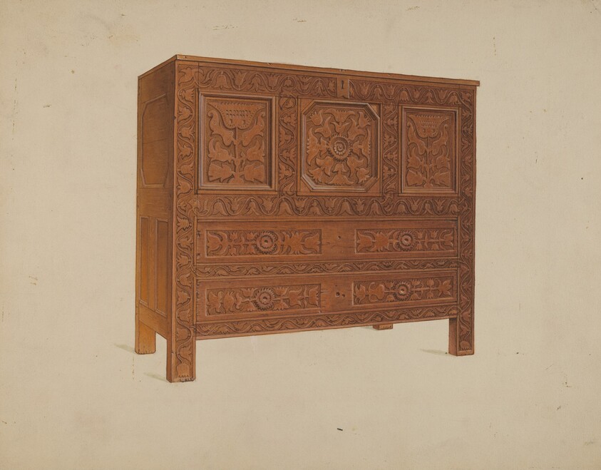 A Connecticut-type Hadley Chest