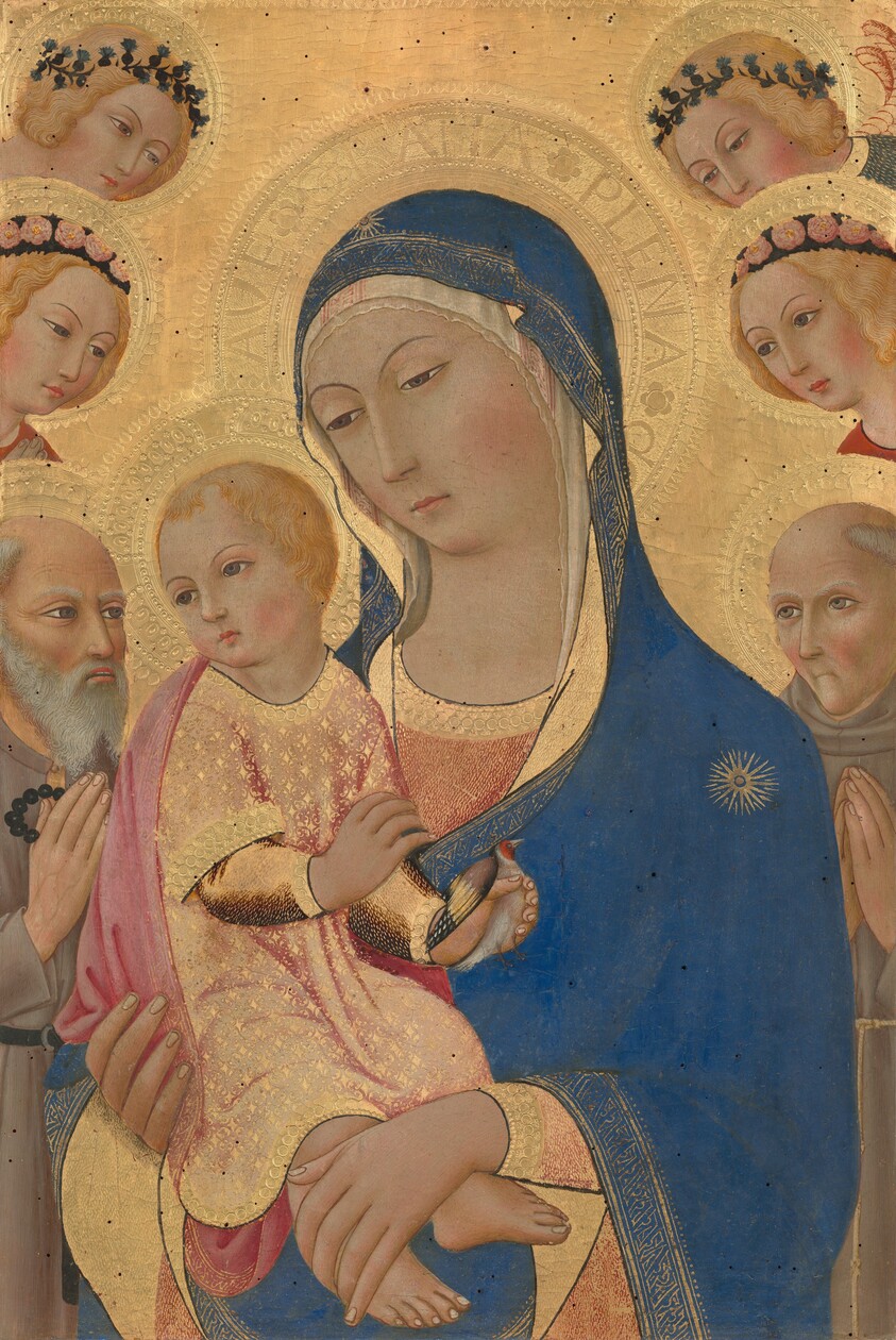 Madonna and Child with Saint Jerome, Saint Bernardino, and Angels