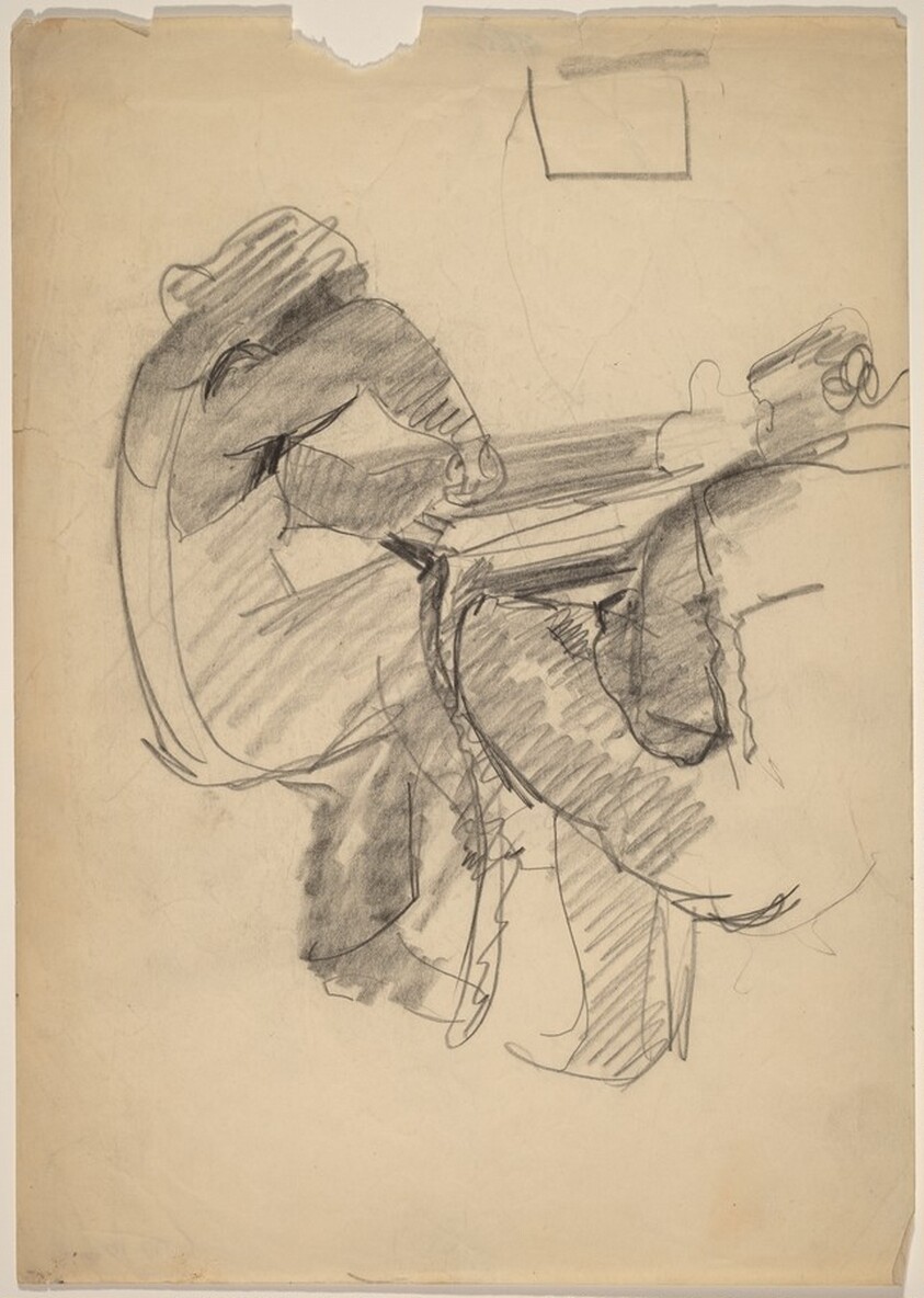 Two Figures Seated at a Table