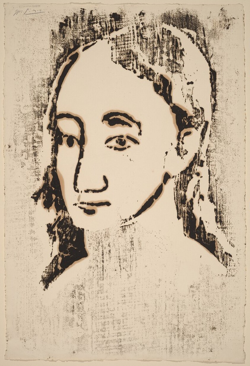 Bust of Young Woman in Three-Quarter View (Buste de jeune femme en trois quarts)