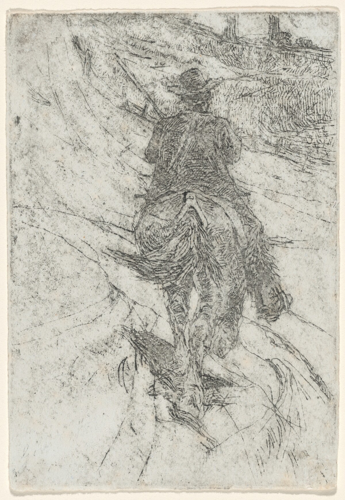 Herdsman on Horseback (Buttero a cavallo)