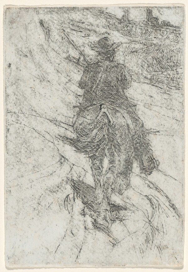Herdsman on Horseback (Buttero a cavallo)