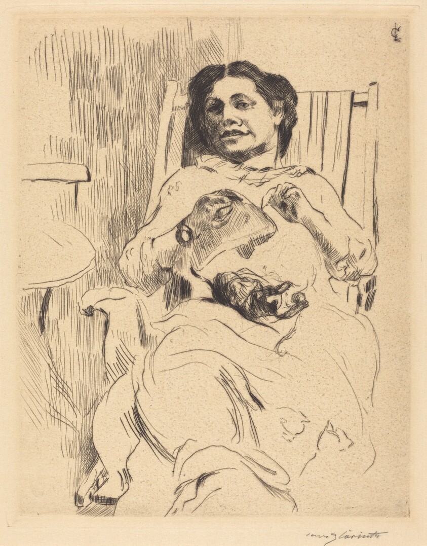 Frau mit Handarbeit (Woman with Needlework)