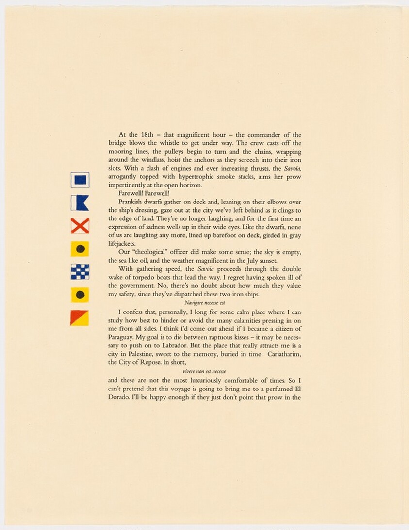 Plate (folio 33, side B, verso) from The Departure of the Argonaut