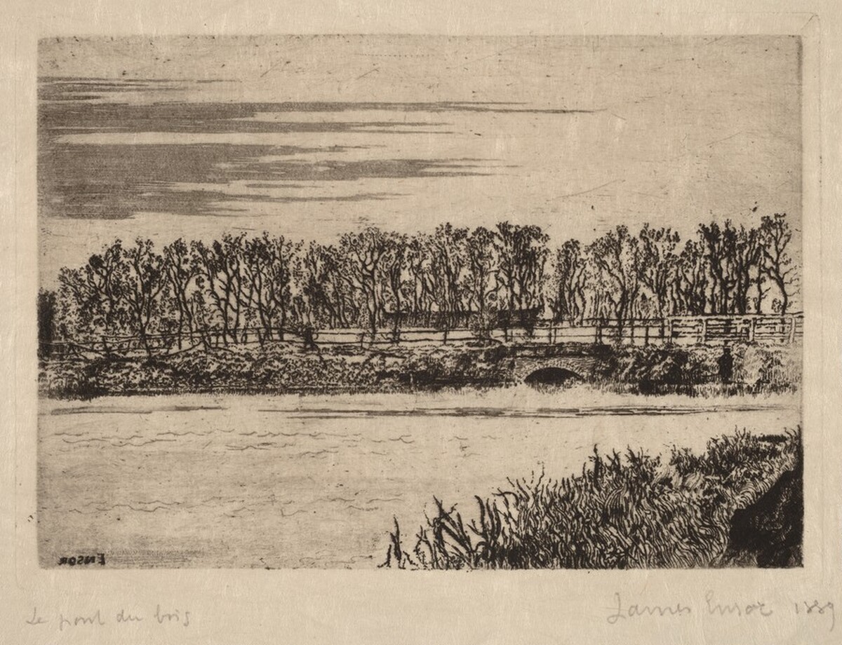 The Bridge in the Woods, Ostend (Le pont du bois a Ostende)