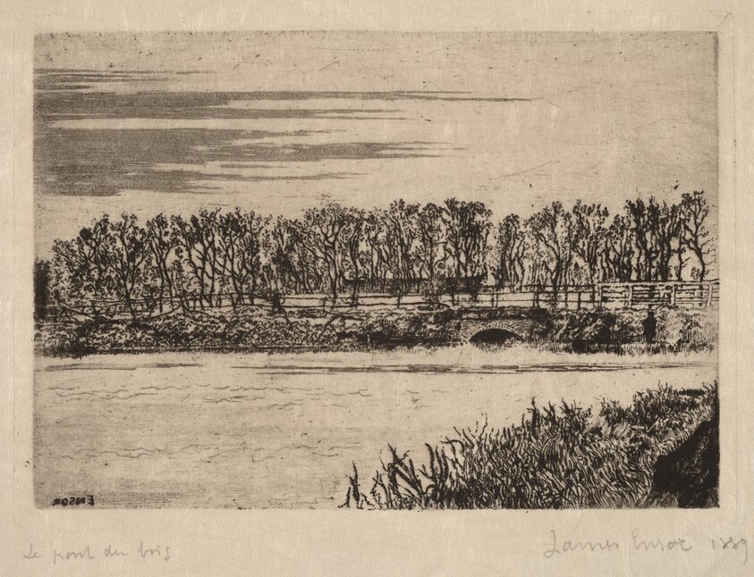 The Bridge in the Woods, Ostend (Le pont du bois a Ostende)