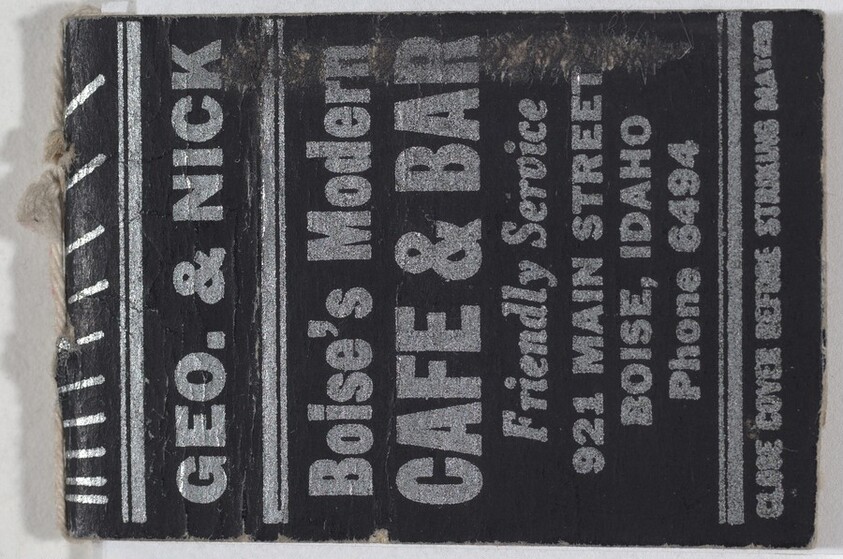 Untitled (Geo. & Nick Matchbook Book)