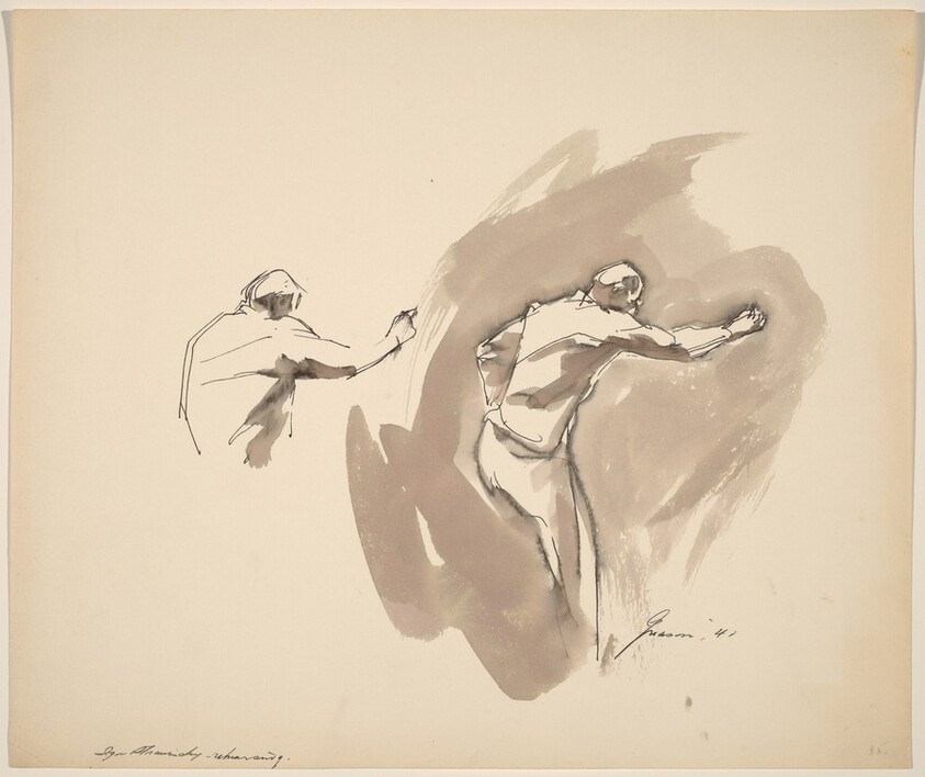 Igor Stravinsky Rehearsing