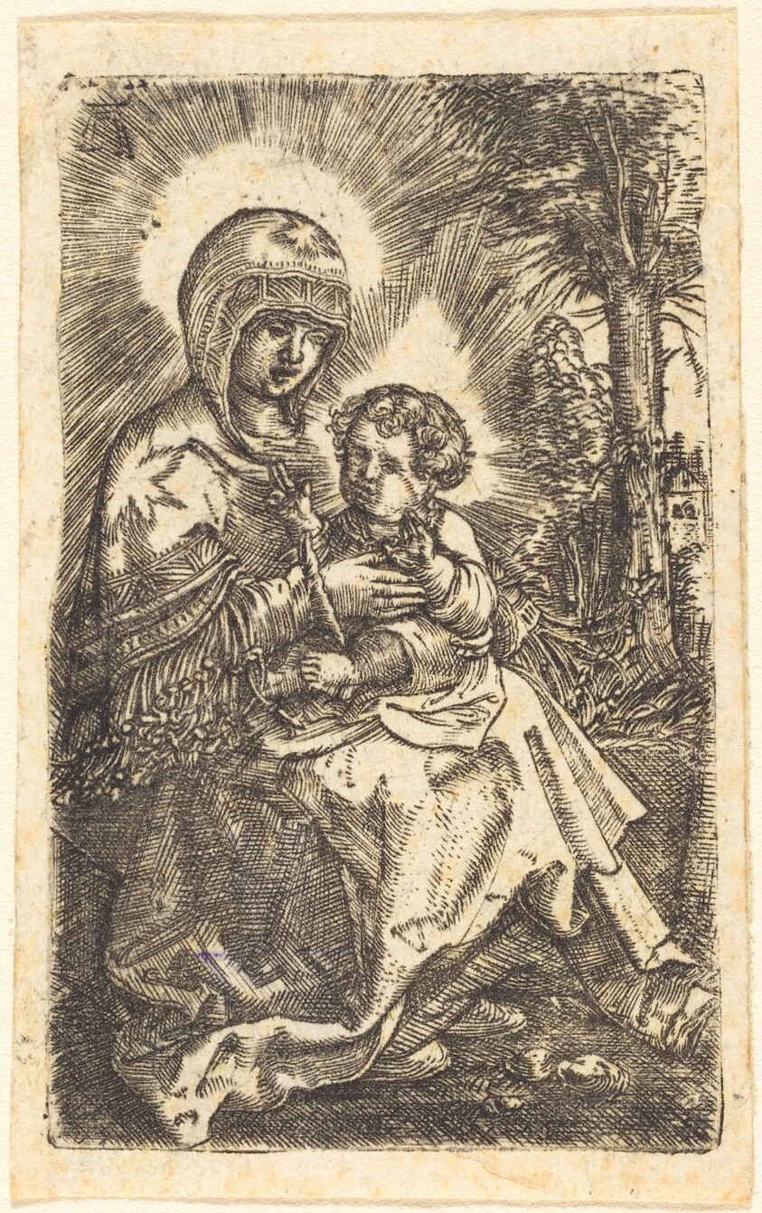 The Beautiful Virgin of Regensburg Seated in a Landscape