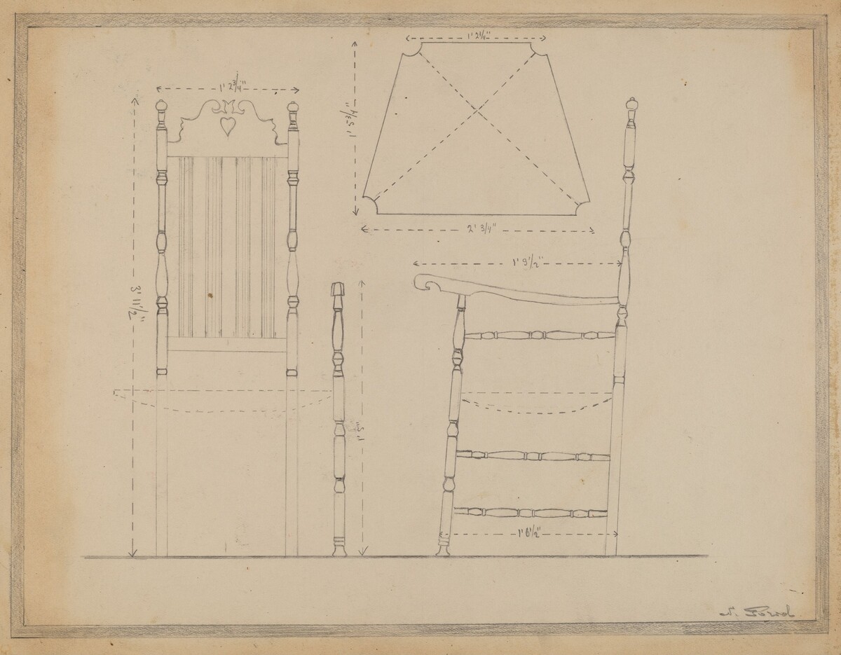 Drawing of Chair