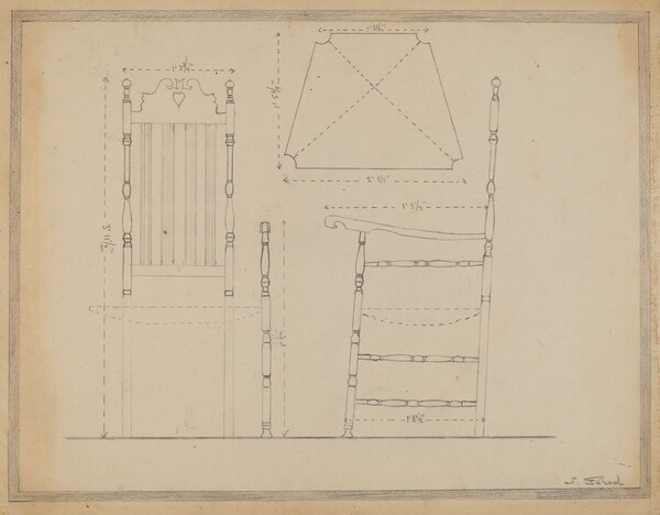 Drawing of Chair