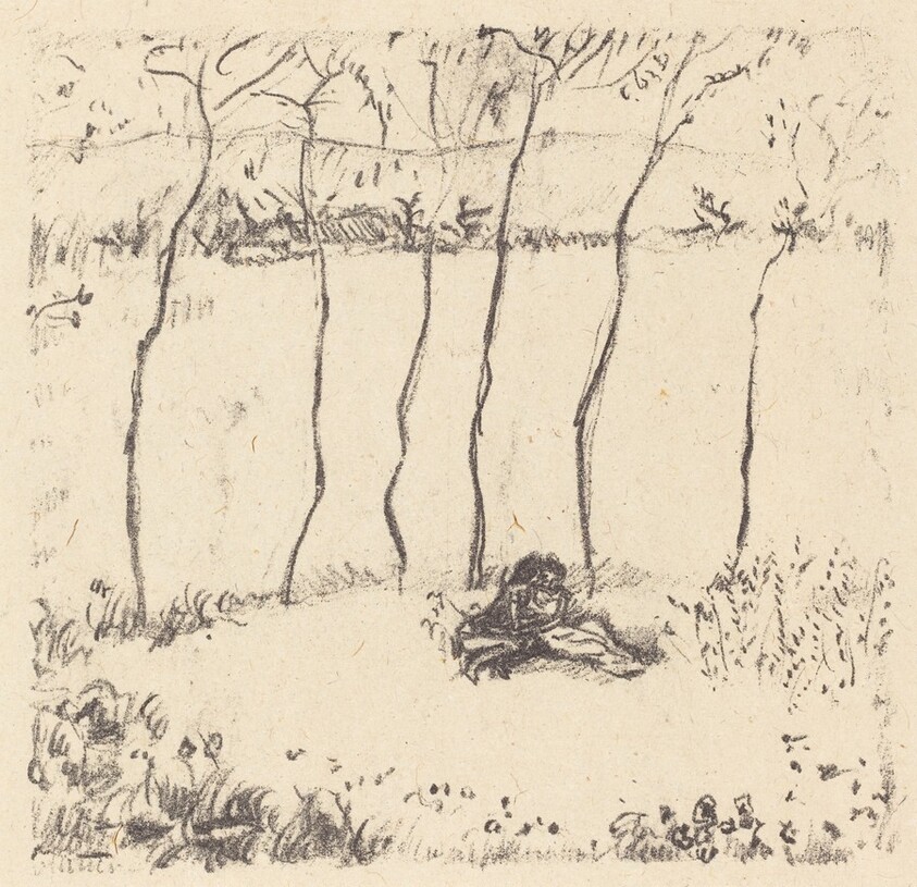 Lovers with Poplar Trees