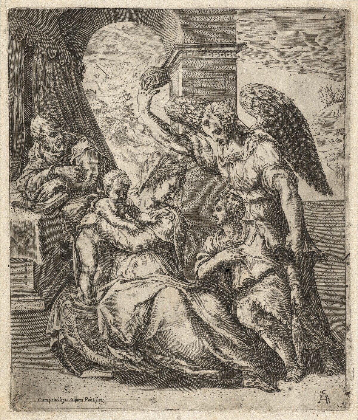 The Holy Family with Tobias and the Angel