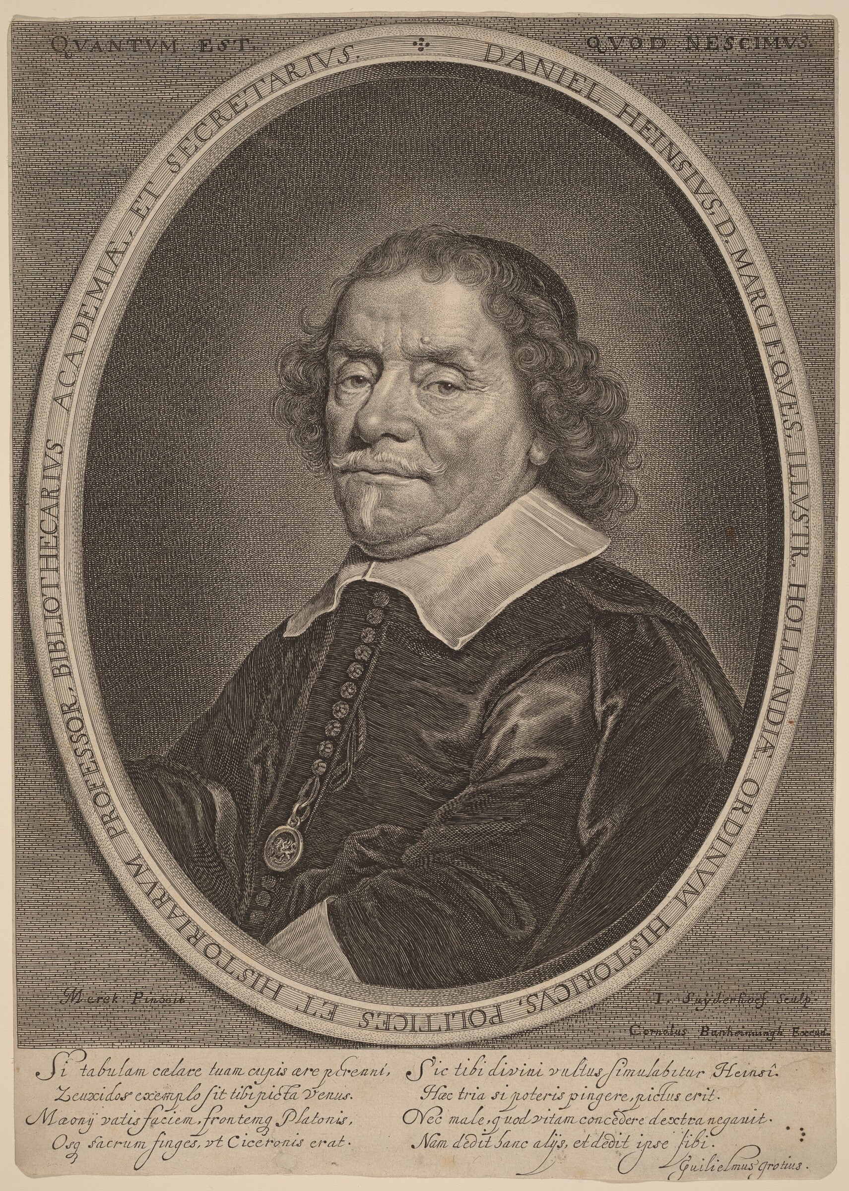 Daniel Heinsius, Jonas Suyderhoff after Jacob Fransz van der Merck