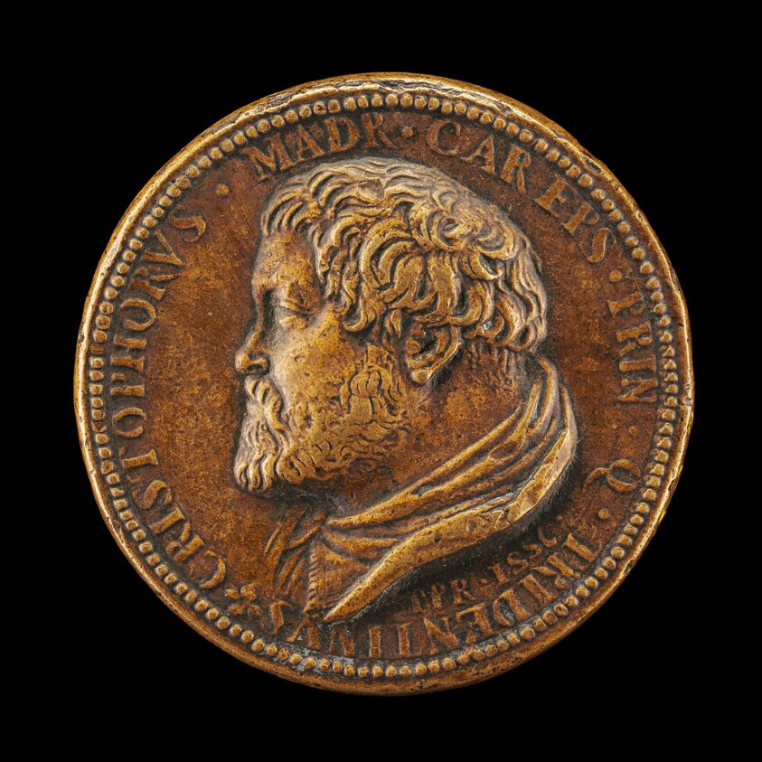 Cristoforo Madruzzo, 1512-1587, Cardinal, Prince Bishop of Trent 1539, of Brixen 1542 [obverse]