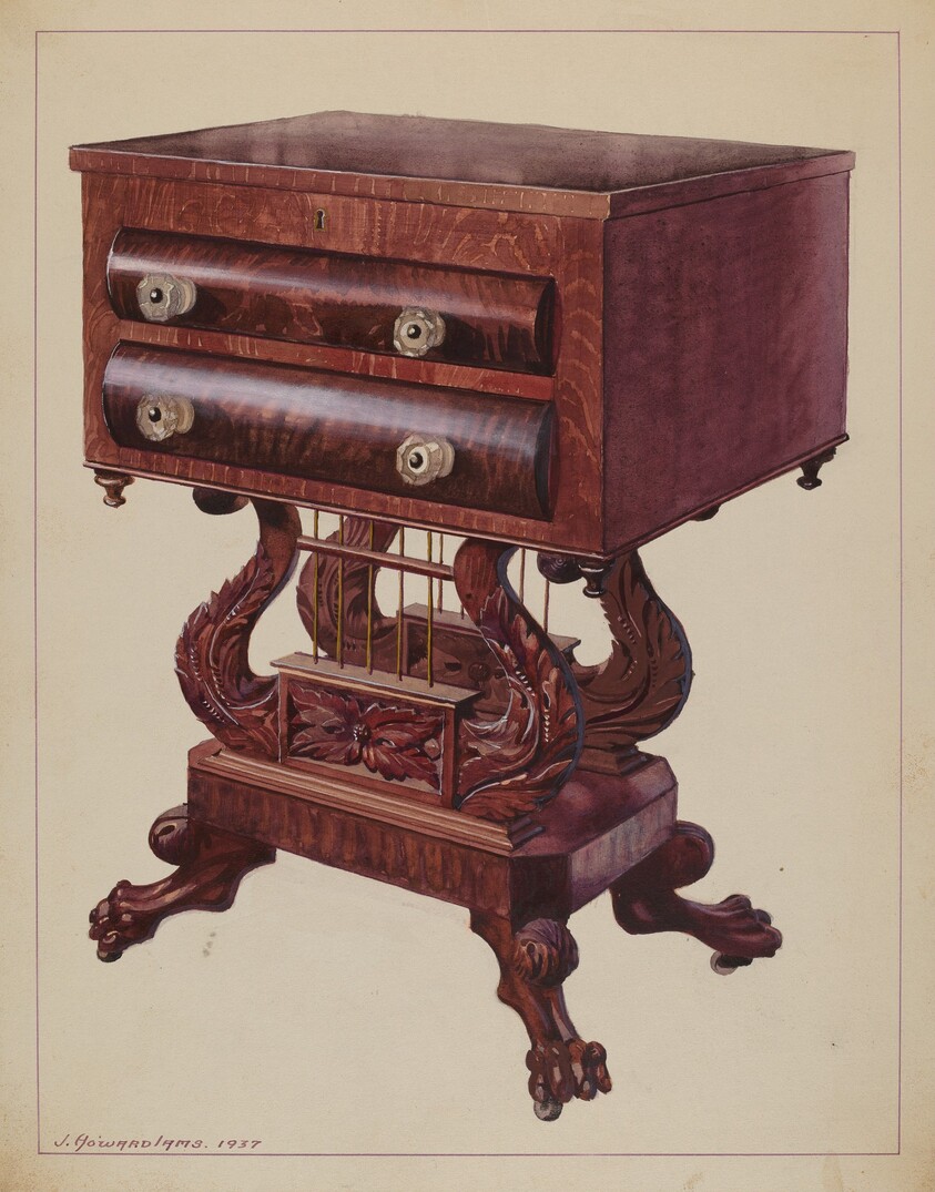 Table - Double Lyre Base