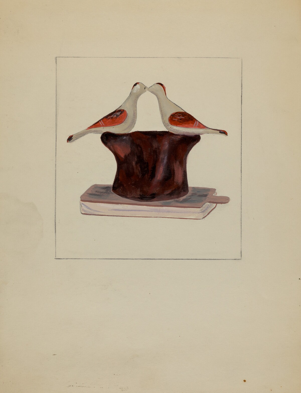 Pa. German Toy Lovebirds