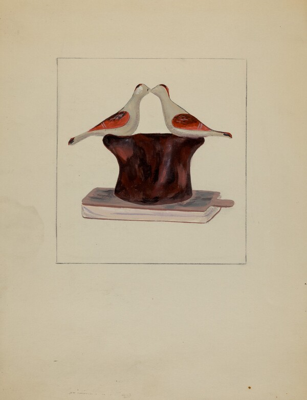 Pa. German Toy Lovebirds