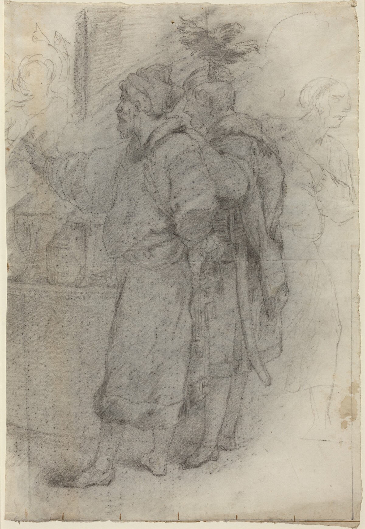 Two Standing Courtiers