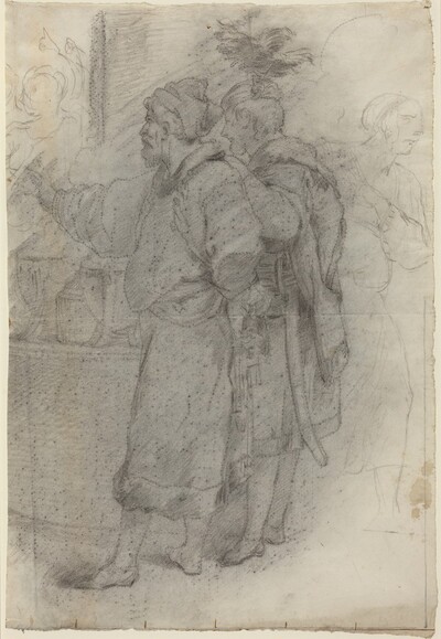 Two Standing Courtiers