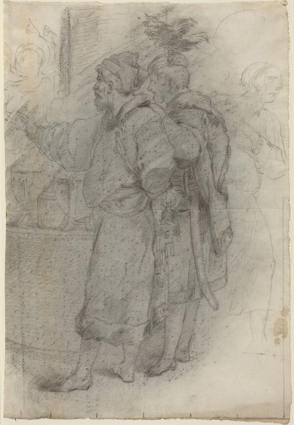 Two Standing Courtiers
