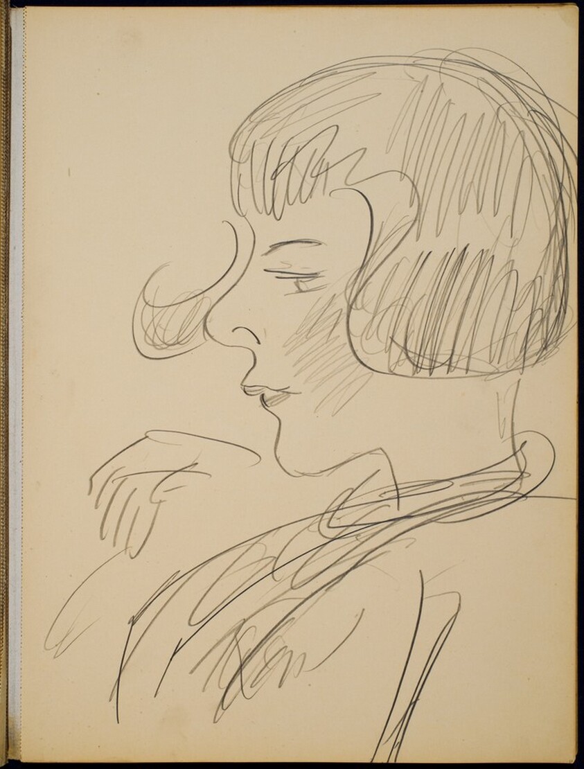 Mädchenbildnis im Profil (Girl in Profile) [p. 11]