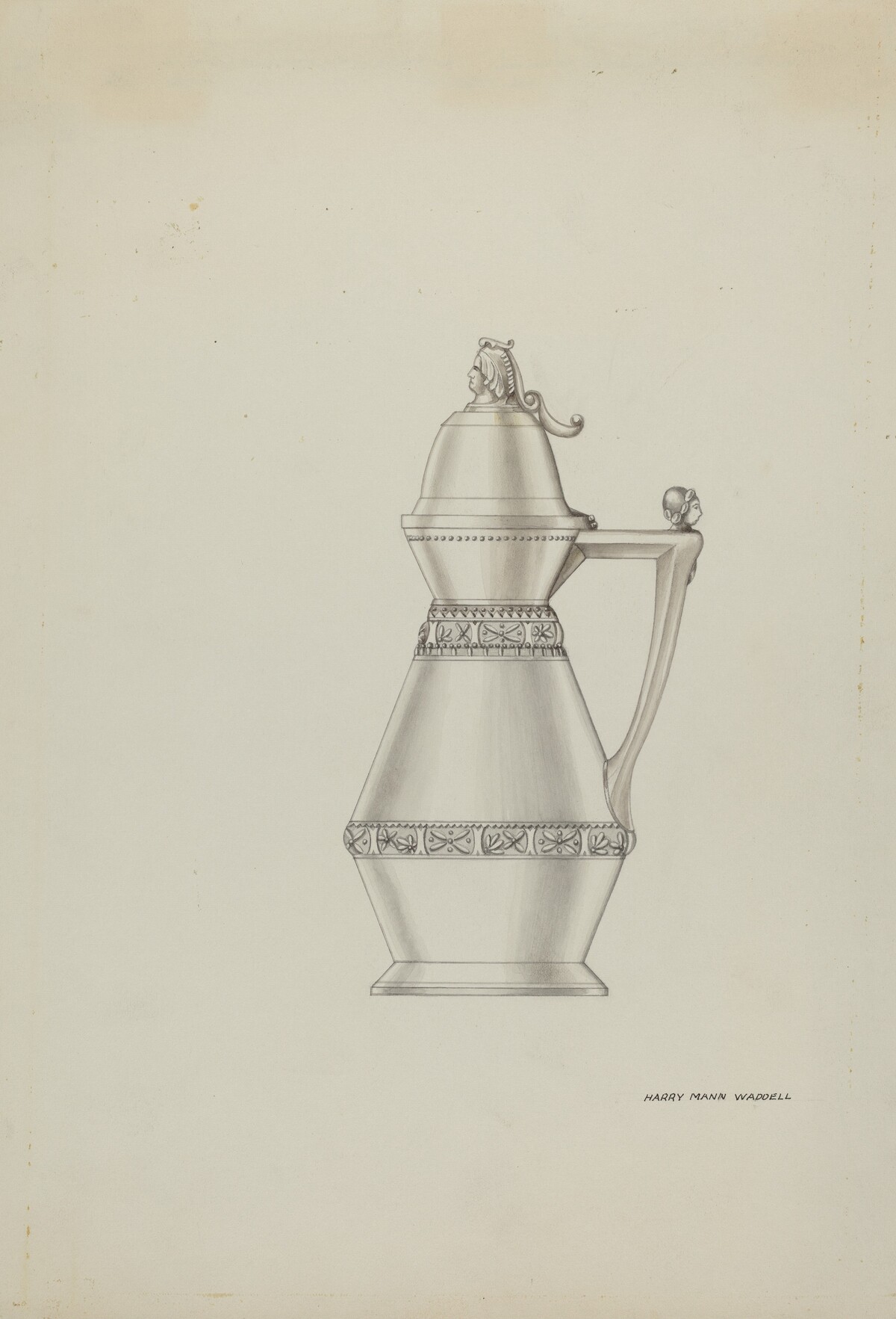 Pewter Syrup Jar