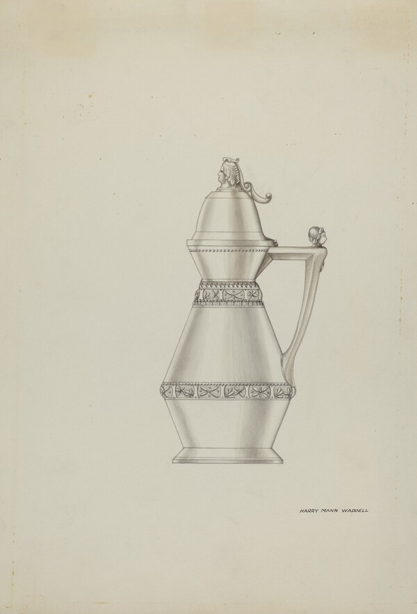 Pewter Syrup Jar