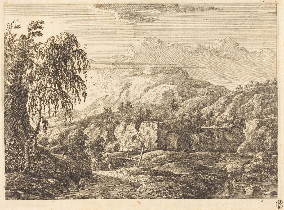 Landscape with Cross and Figures