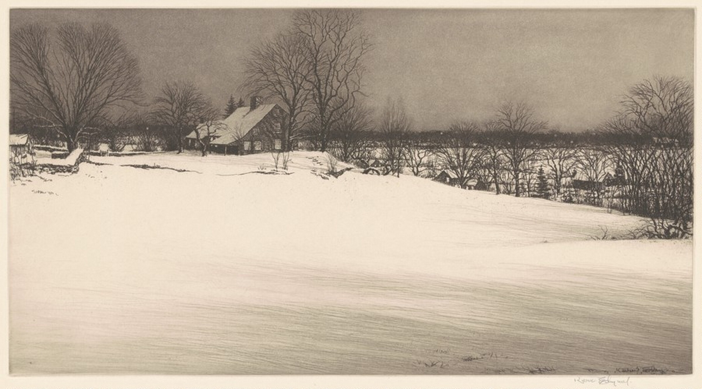 Driftway, Evening, Kerr Eby, 1933
