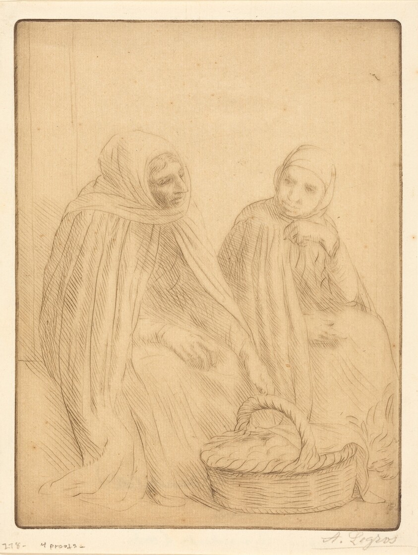 Egg-sellers, 1st plate (Les marchandes d'oeufs)