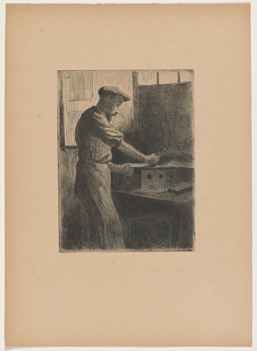 Auguste Delâtre au travail (Auguste Delâtre at Work)