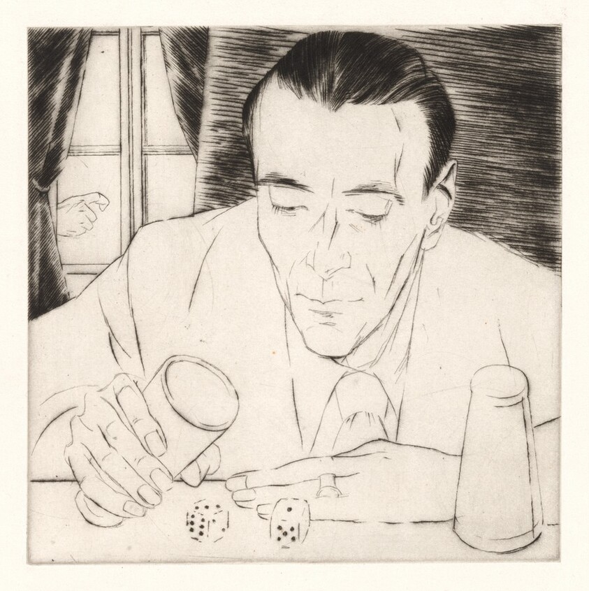 Le Jeteur de Dés (The Dice Thrower) [plate 9]