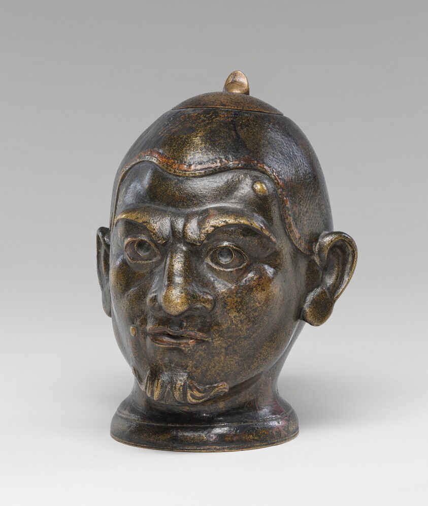 Inkwell in the Form of a Grotesque Head