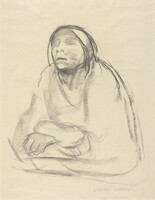 Seated Woman (Sitzende Frau), Käthe Kollwitz, c. 1927/1928