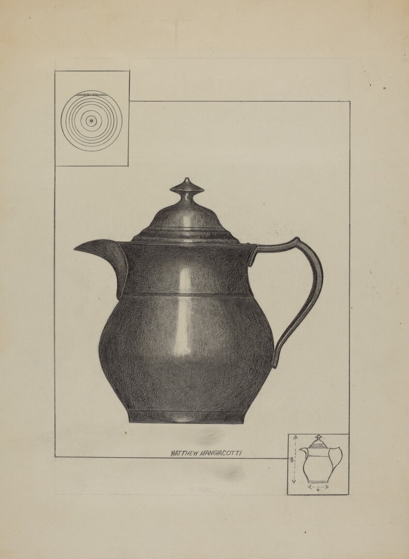 Pewter Water Pitcher