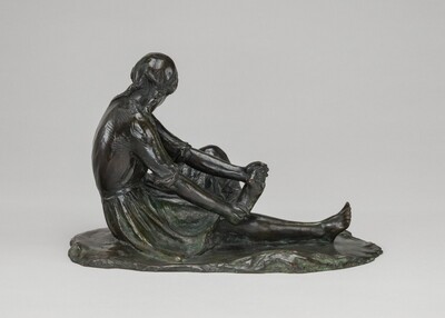 Girl Seated (from the Wading series), Abastenia St. Leger Eberle, model 1911, cast 1913 or later