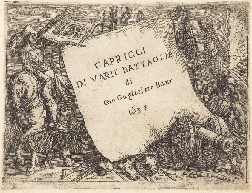 Capricci di varie battaglie (Title Page)