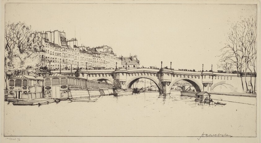 Le Pont Neuf - Vu des Ecluses, Paris