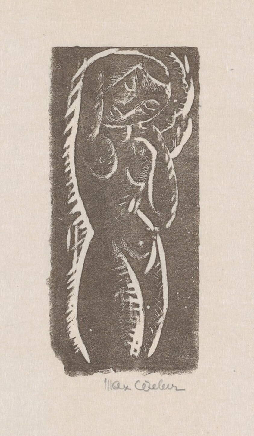 Nude Woman with Arm Upraised