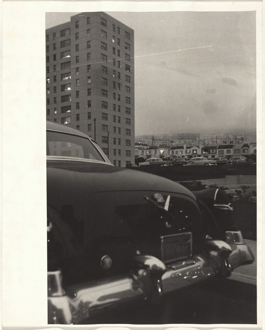 Automobile and buildings--San Francisco