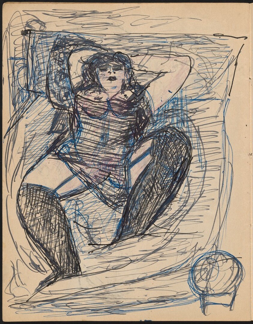 Liegende Frau in Wäsche (Half Nude Reclining) [p. 11]