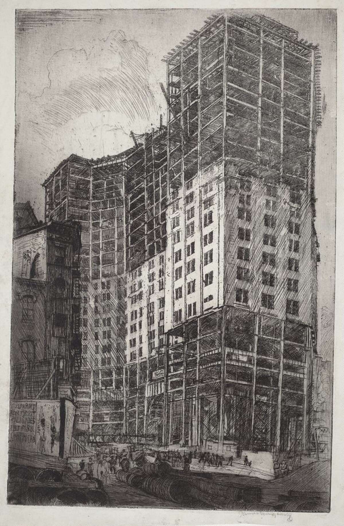 Municipal Building, New York, Under Construction